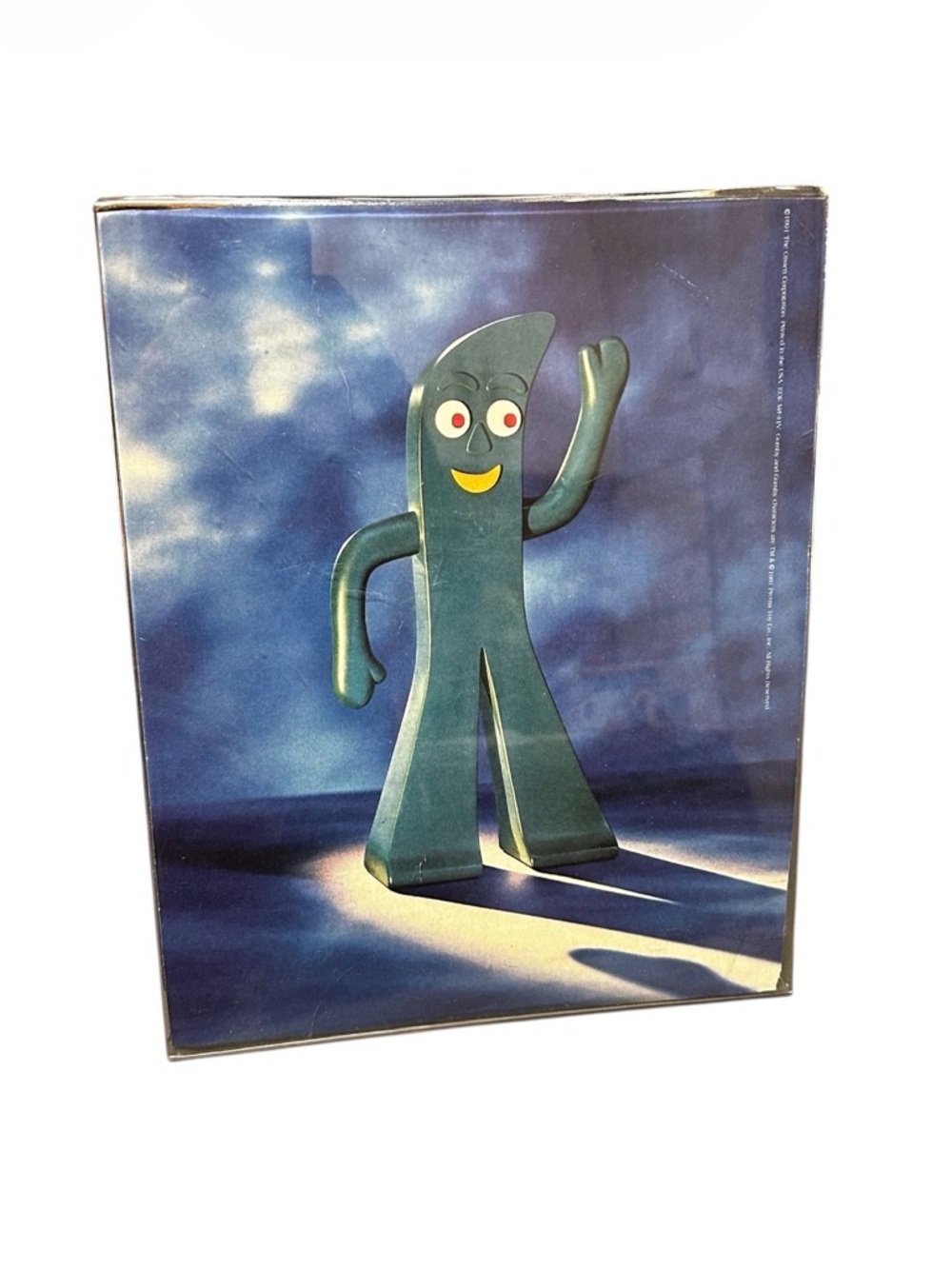 Vintage 1991 Gumby Full Page Magazine Ad Bright Color Display Art Collectible